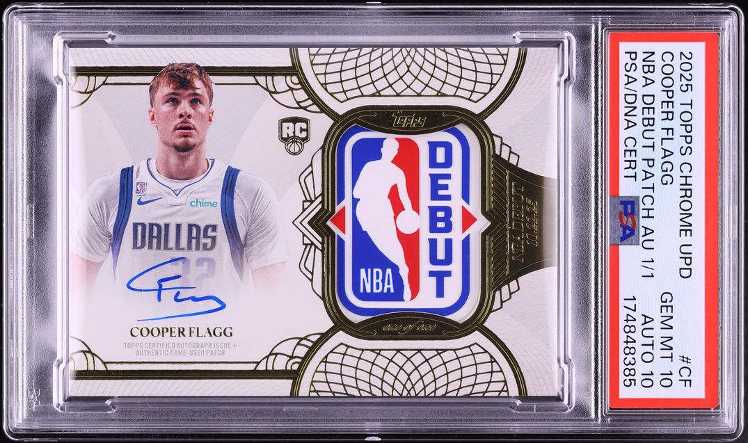 Cooper Flagg actual trading card